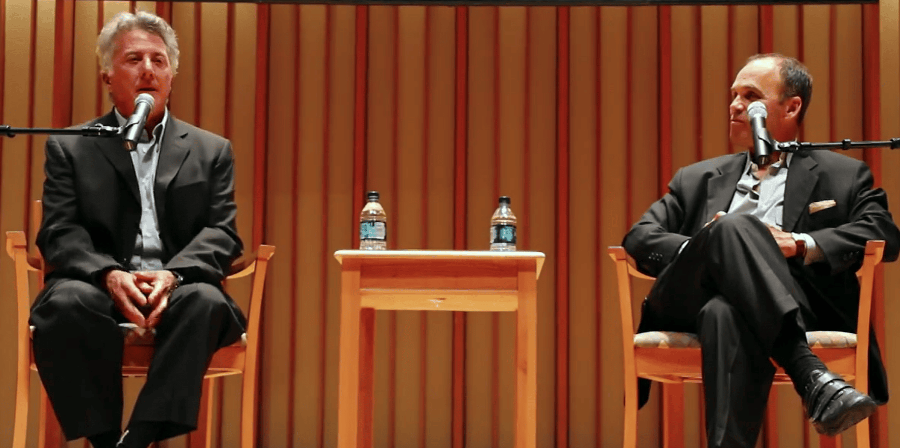 Scott Turow and Dustin Hoffman