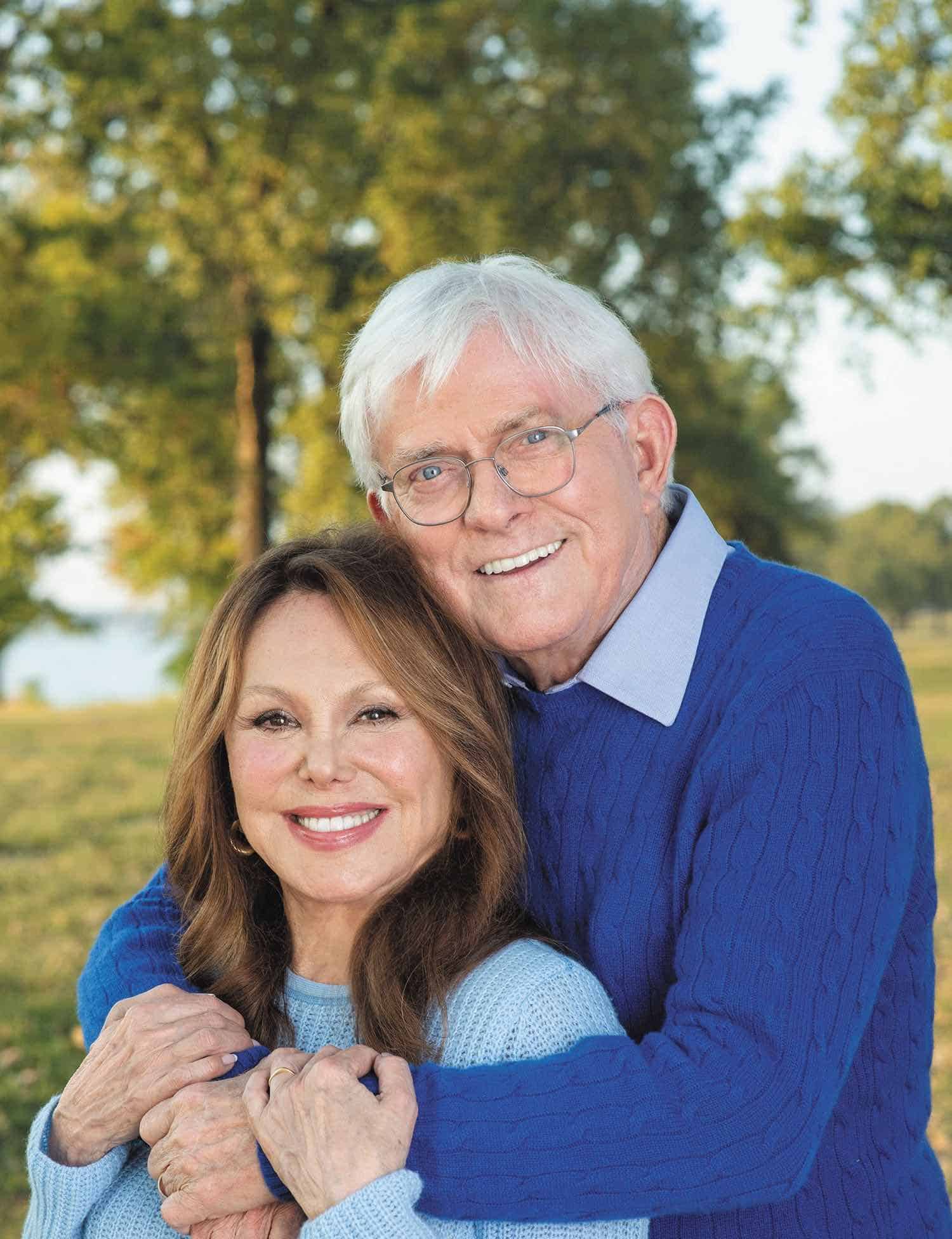 Holly And Rodney Peete With Phil Donahue And Marlo Thomas