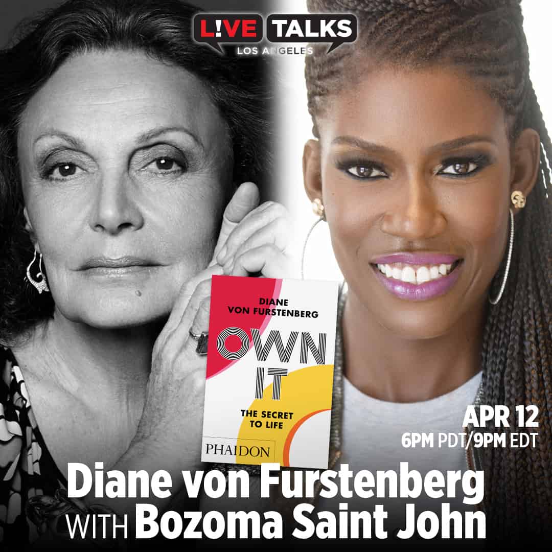 Diane von Furstenberg with Bozoma Saint John April 12 Live