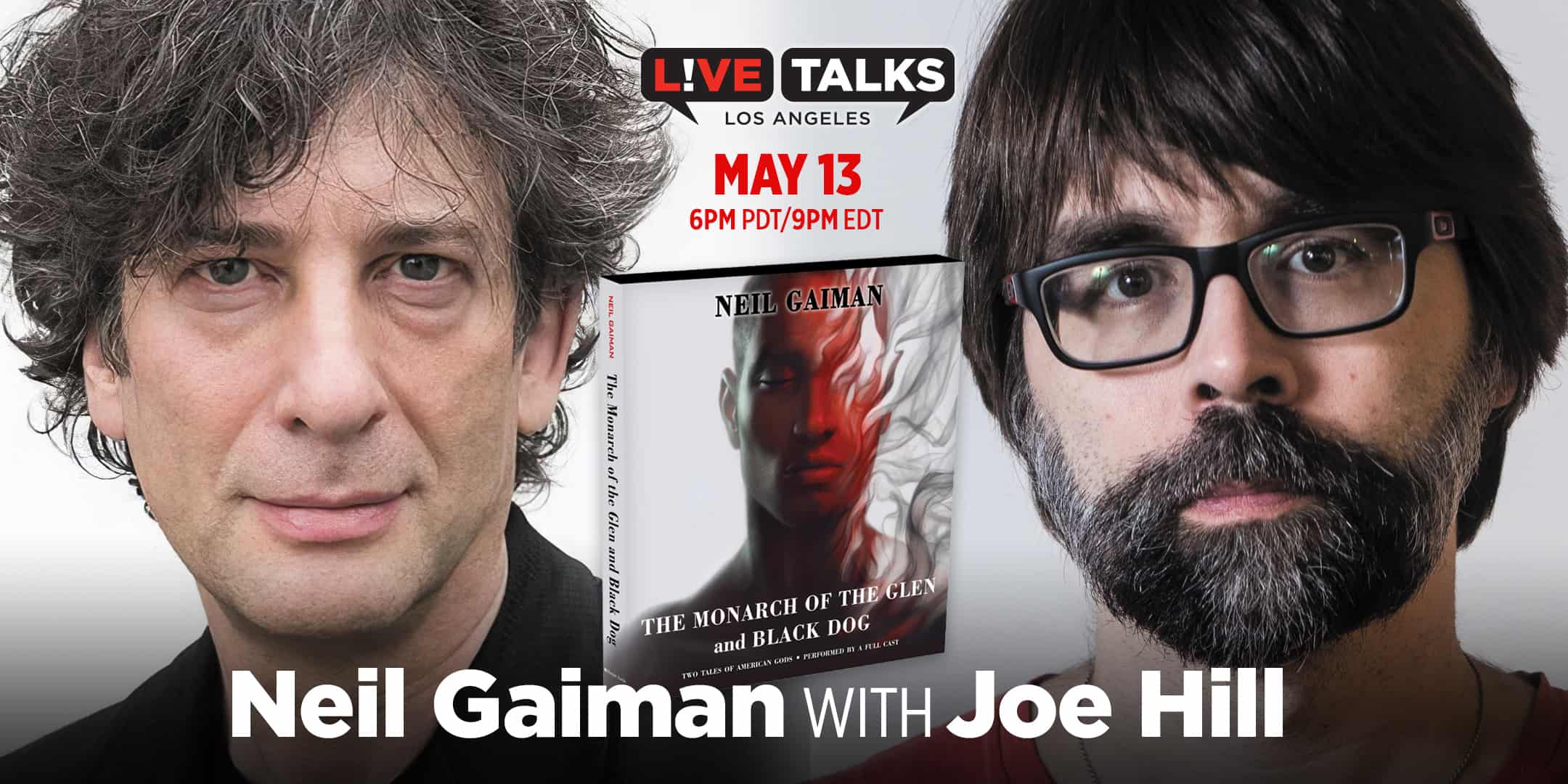 Neil Gaiman with Joe Hill, May 13 | Live Talks Los Angeles