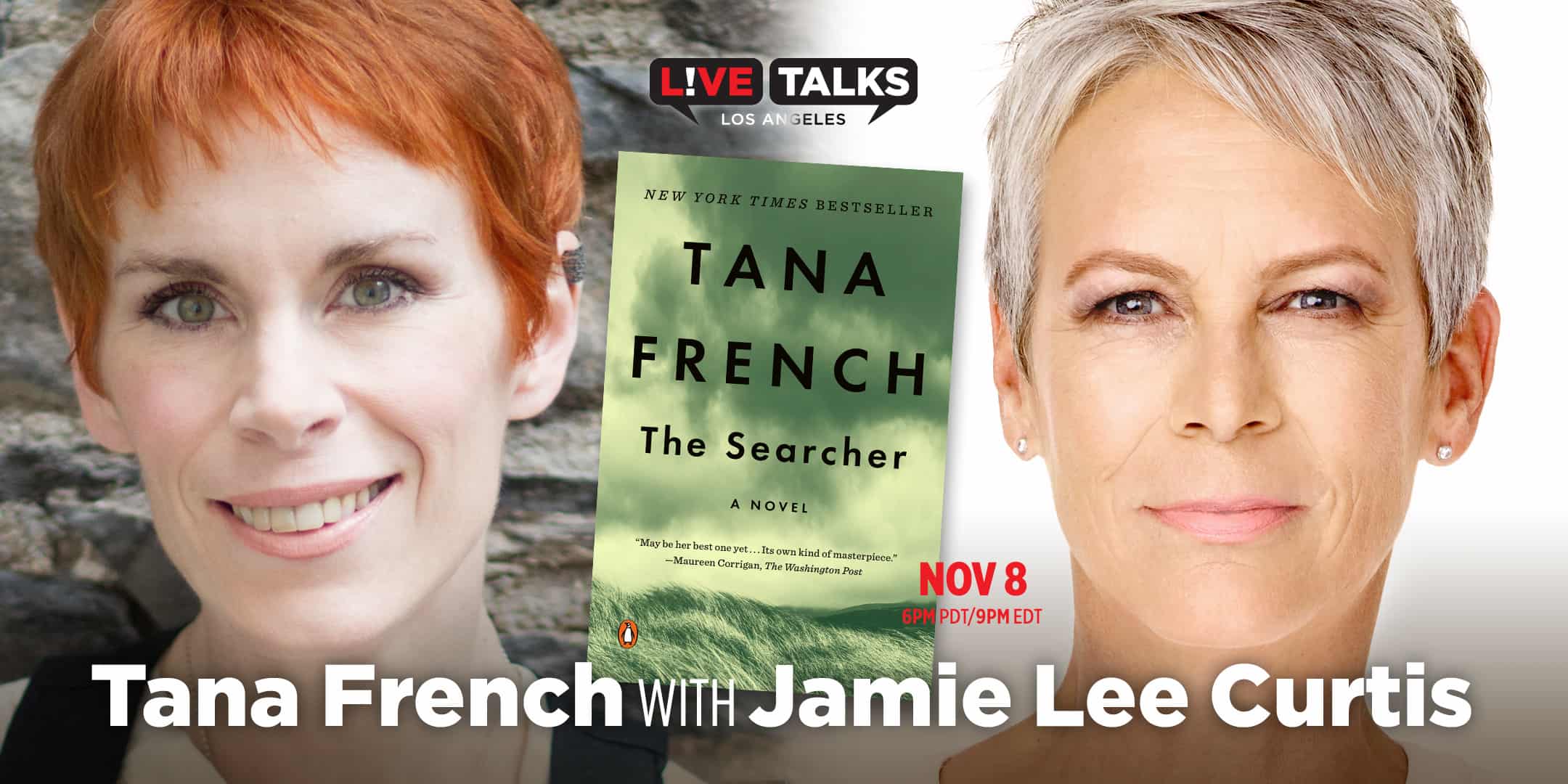 Tana French with Jamie Lee Curtis, Nov. 8 | Live Talks Los Angeles